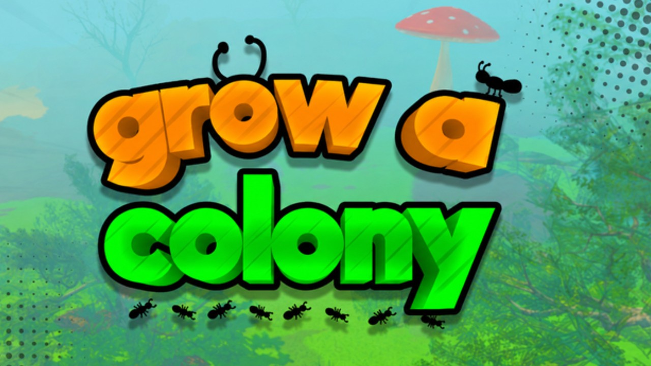 Grow A Colony Roblox-Gameplay mit Ameisenkolonie-Nest und Königin-Befehlsansicht